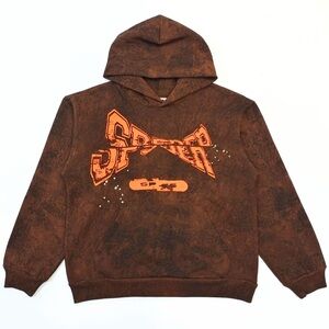 Brown Graphic Hoodie